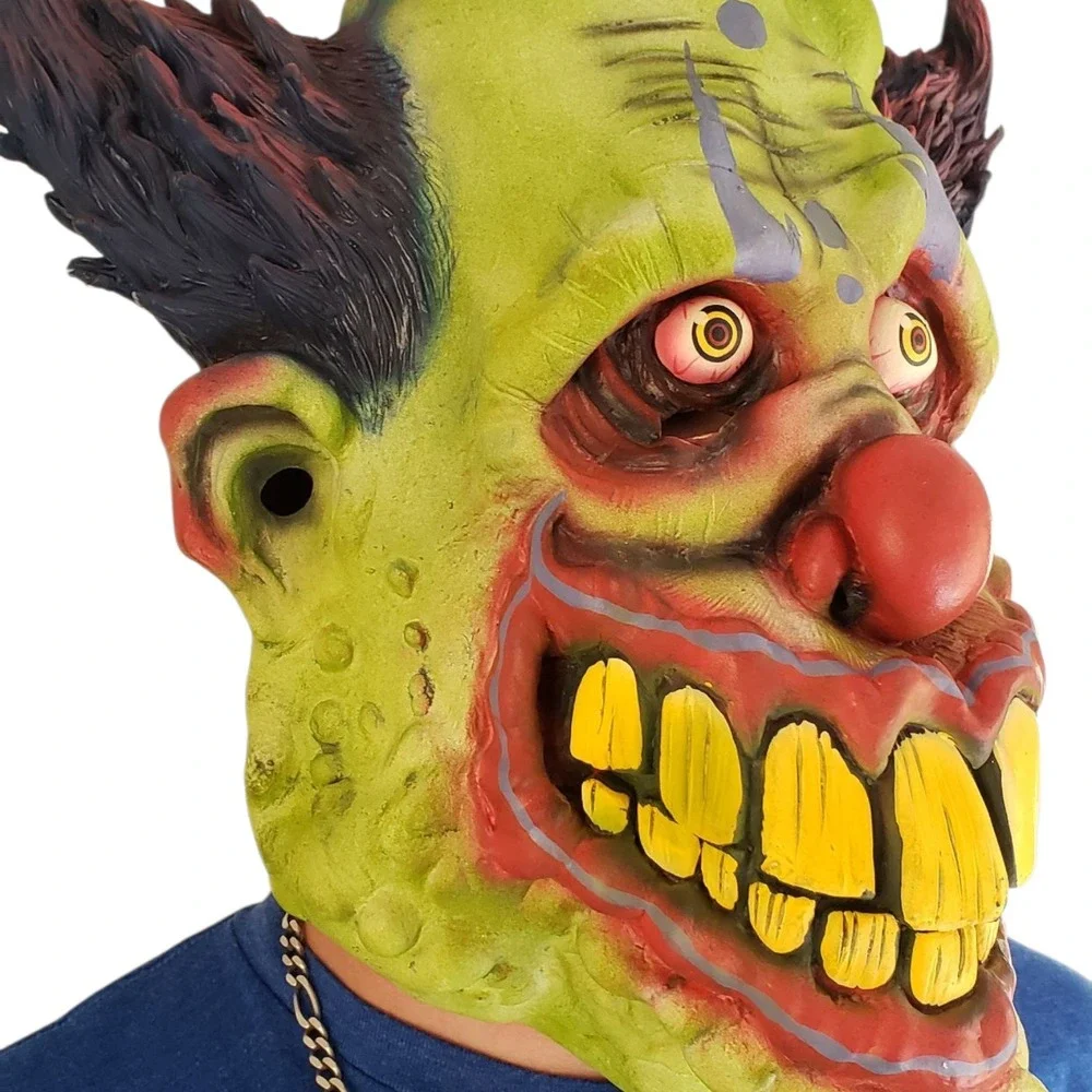 Blobbo Creepy‎ Clown Mask Halloween Horror Prop Costume Party Scary Latex Mask